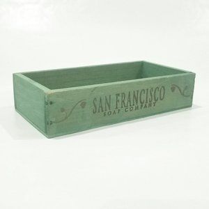 San Francisco Soap Company - Wood Display Box - Faded Green